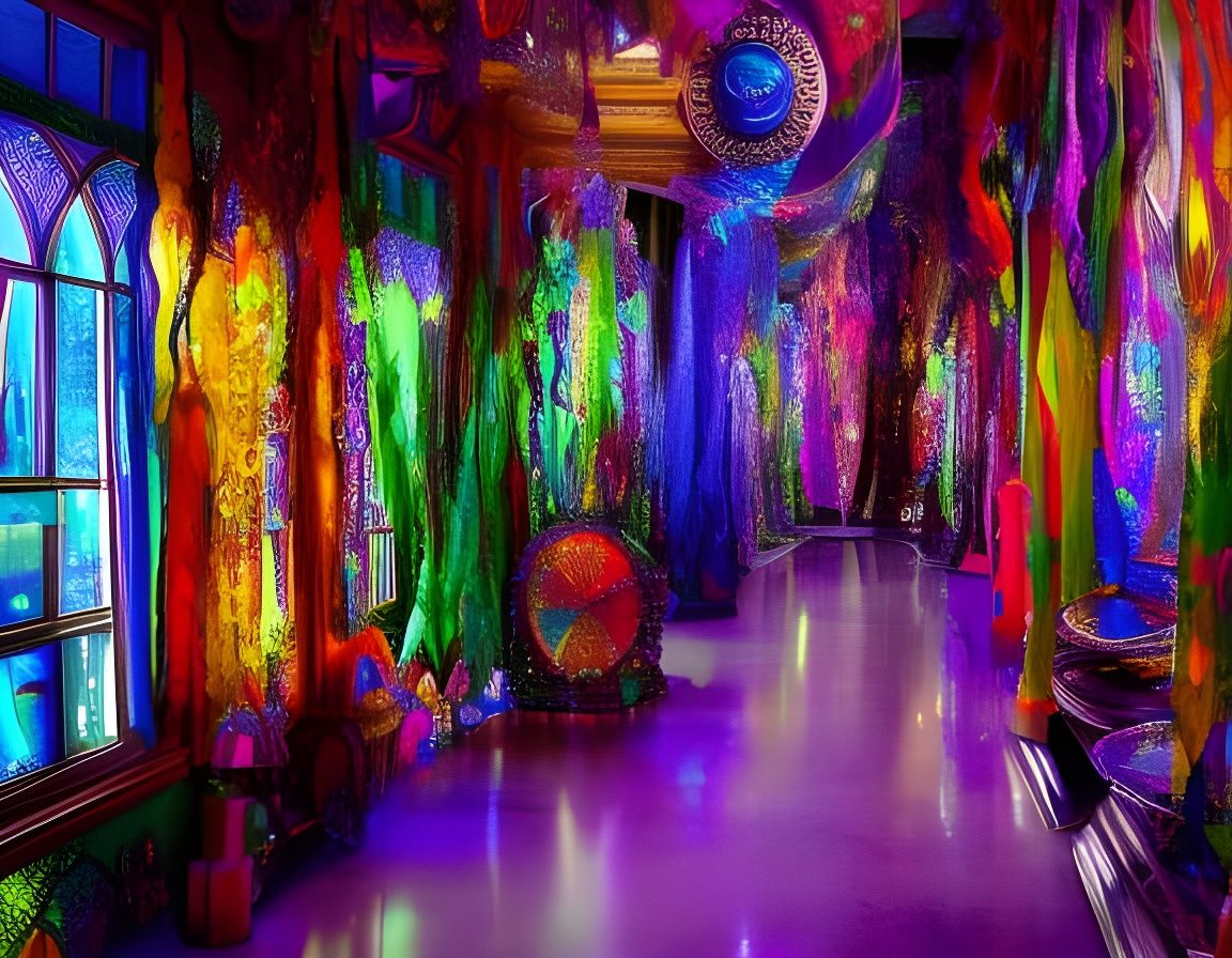 Rainbow Gelatin Curtains