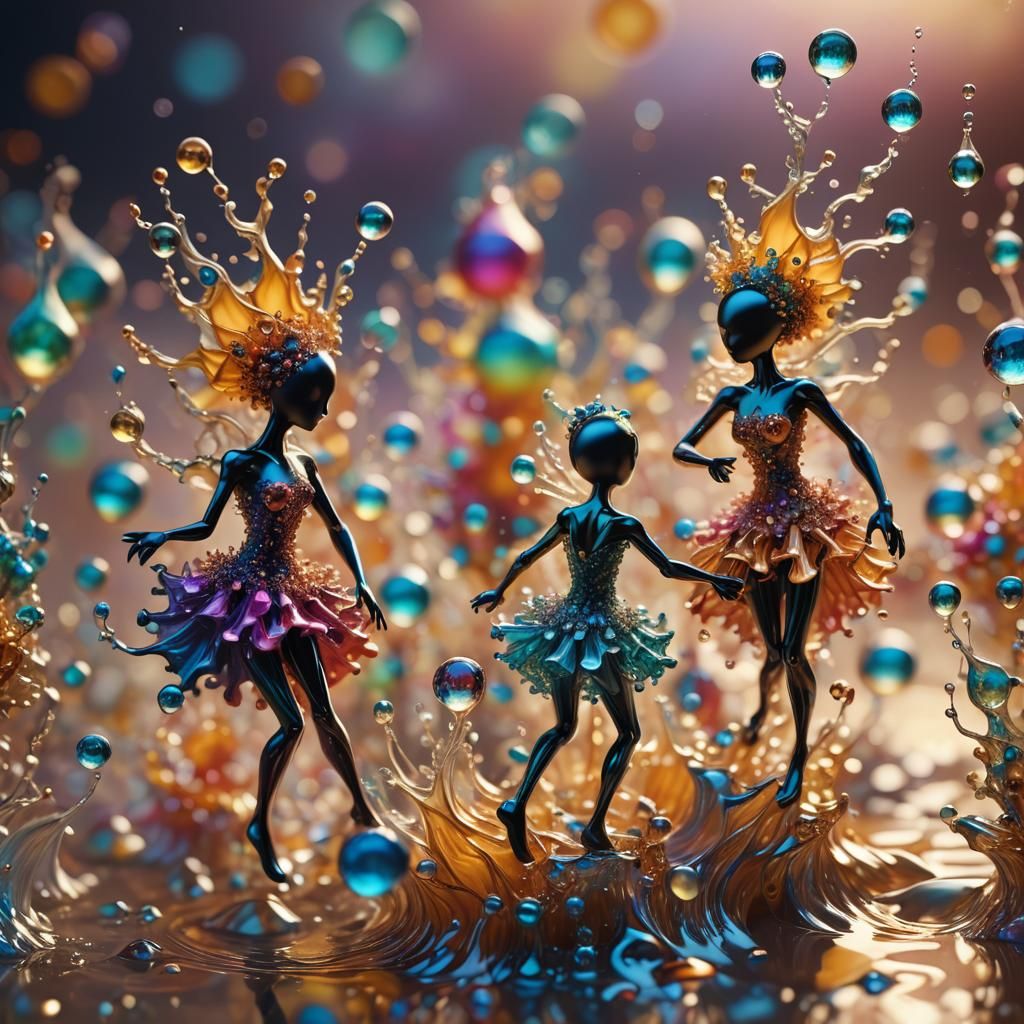 Surreal Fractal Demons in 3D Concept Art