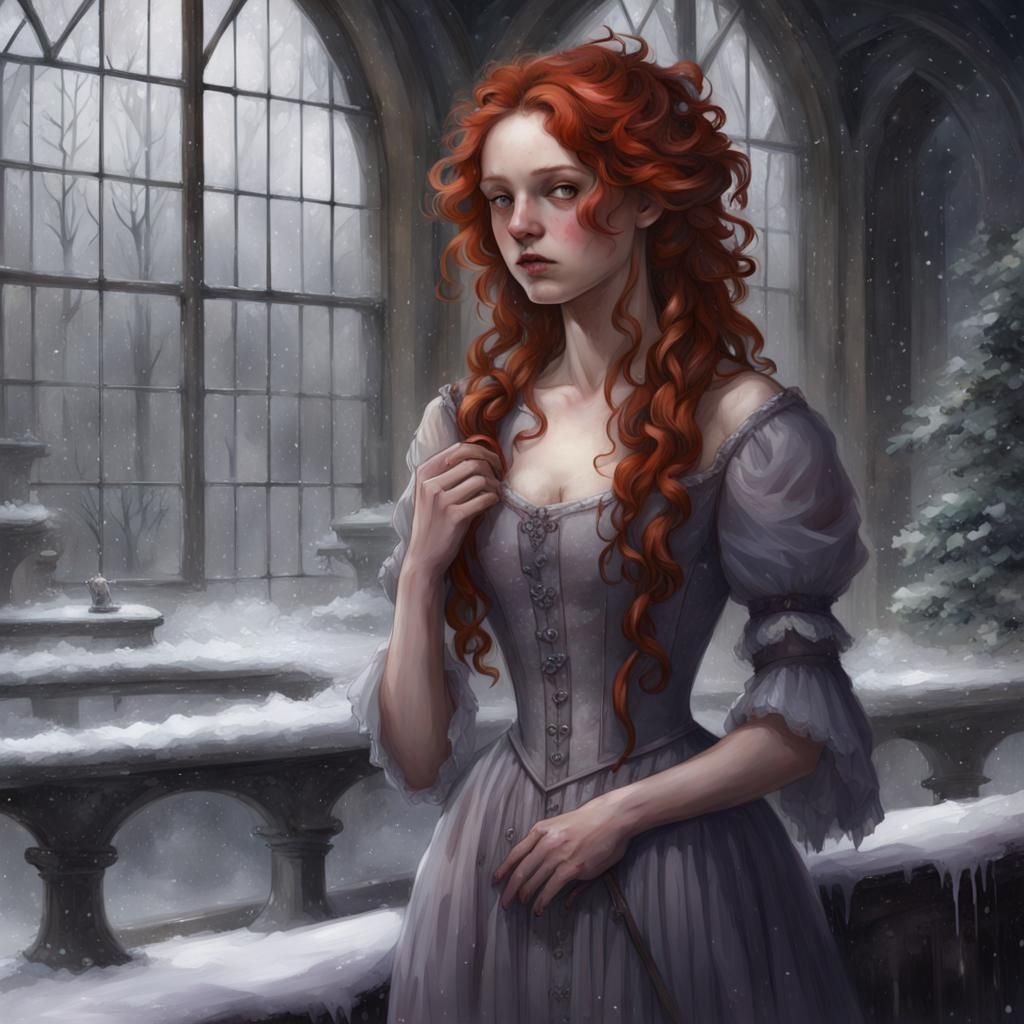 Haunting Beauty in Ruined Palace Greenhouse