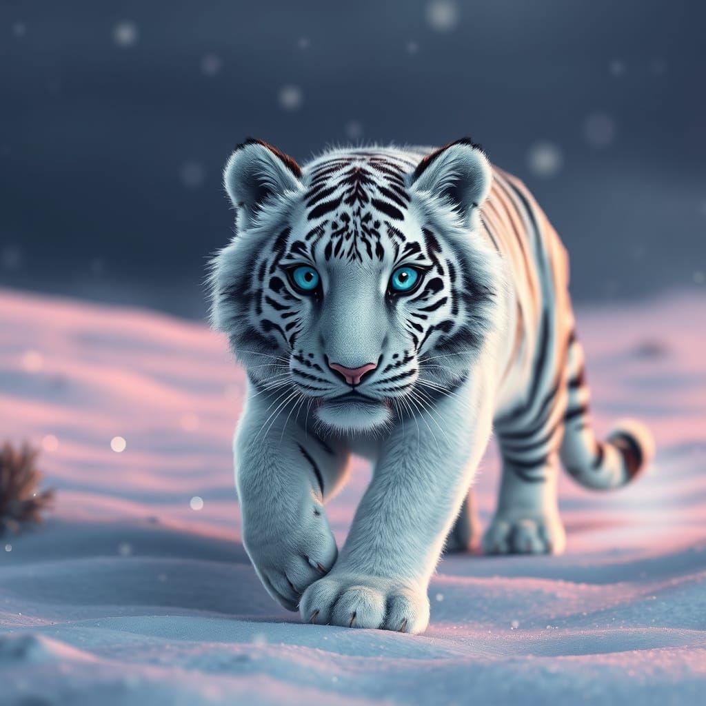 Surrealistic Tiger Wonders at the Viewer in Hyper-Realistic ...