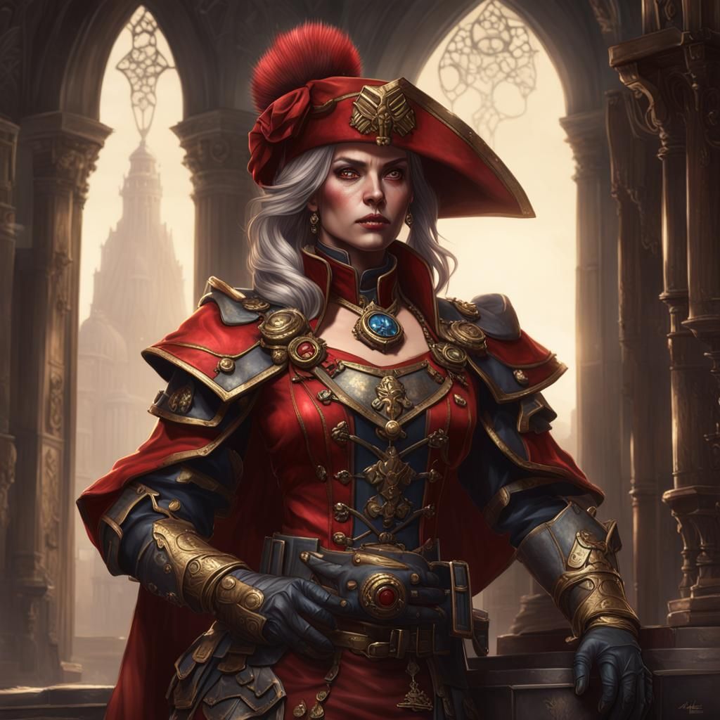 Warhammer 40K Noble in Neogothic Artgerm Style