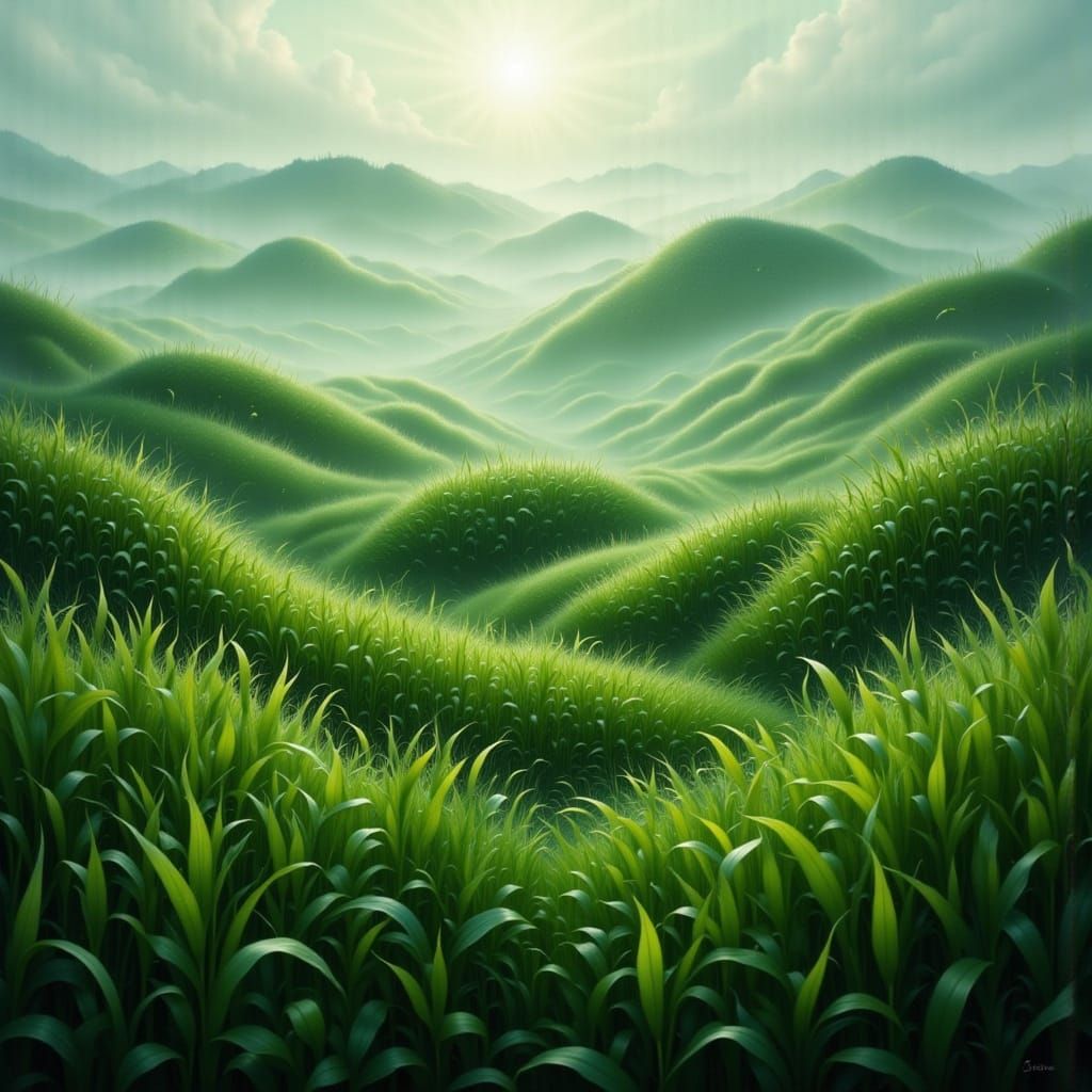 Enchanted Morning in a Dreamlike Landscape