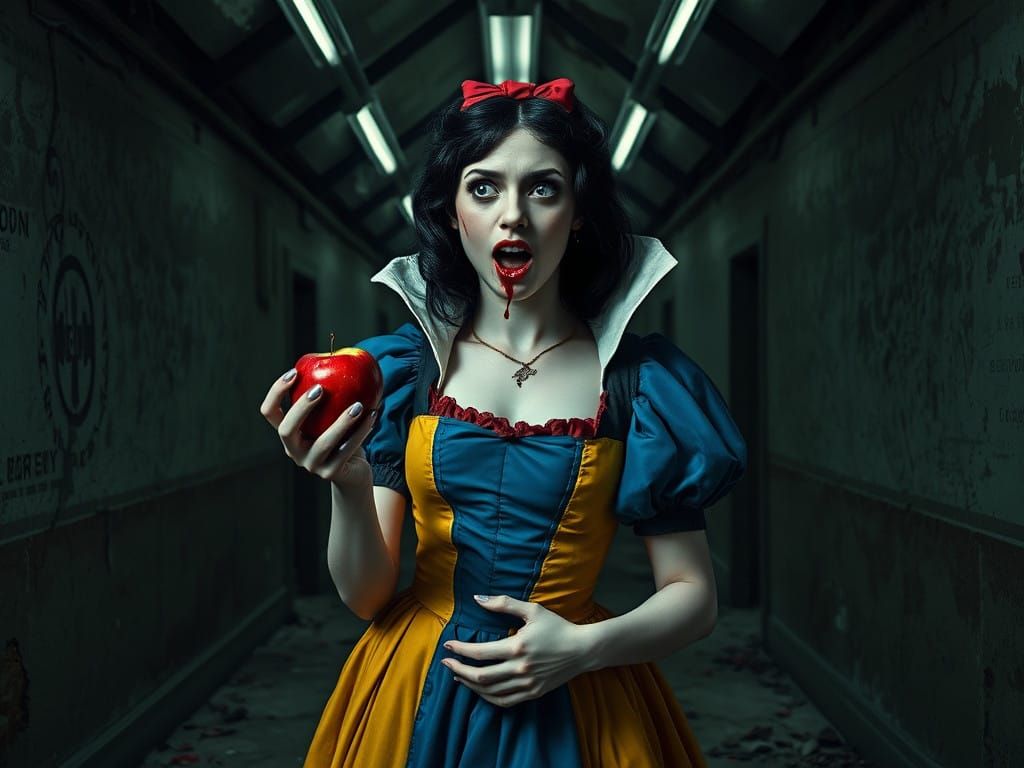 Blood-Soaked Snow White in Horrorcore Nightmare
