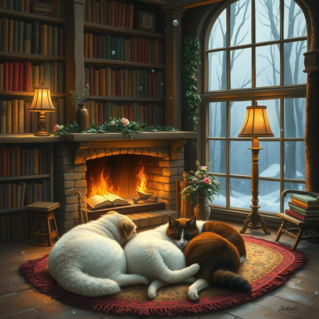 Cozy Cottage in an Enchanted Forest with a Touch of Impressi...