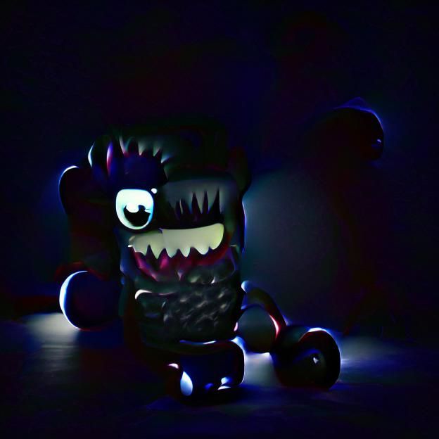 Monster in dark