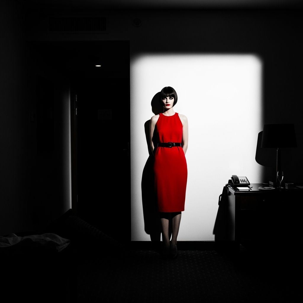 Grimdark Portrait in Helmut Newton Style