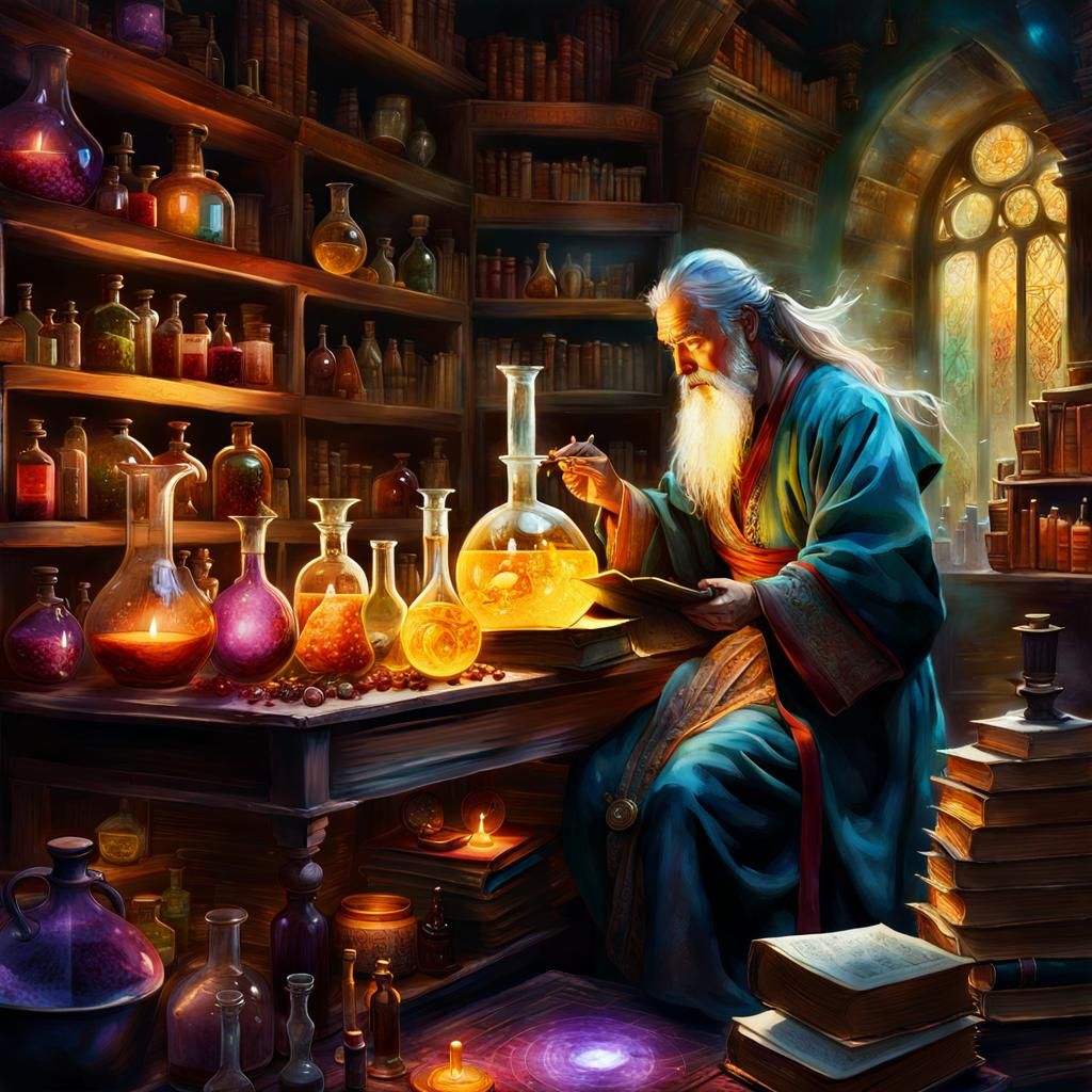 Alchemist's Secret Research: Pursuit of Immortality