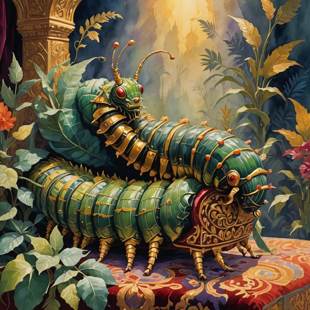 Giant Caterpillar in Sultan Regalia Reigns Supreme