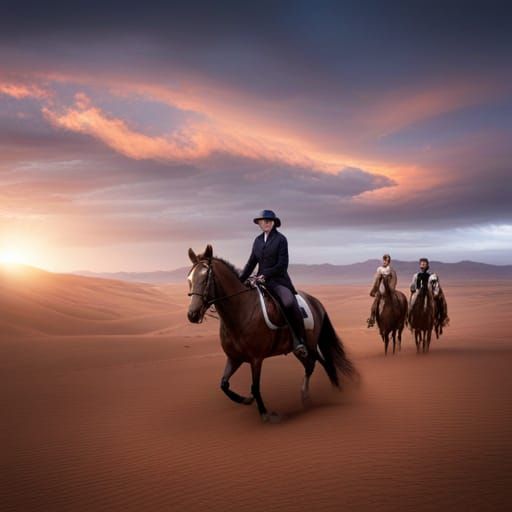 equestrian activities in arid lands