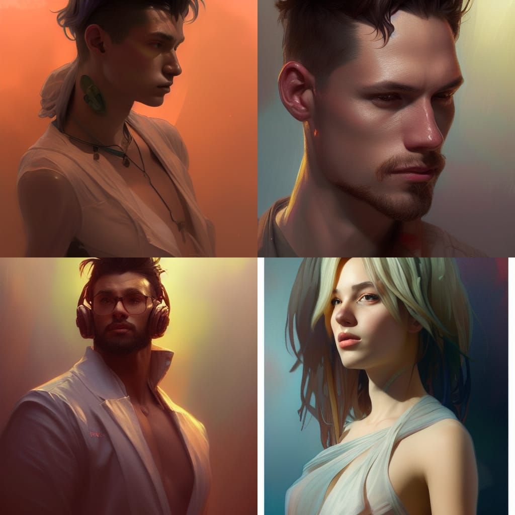 Hyperdetailed Portrait with Dynamic Lighting