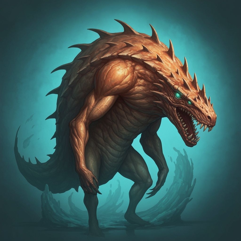 Kraken Sea Monster Concept Art in Dynamic Lighting