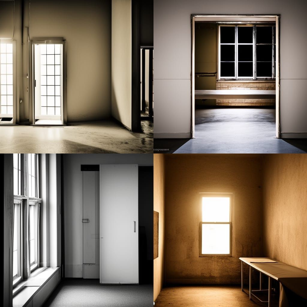 Eerie Liminal Space Inspired by the Backrooms