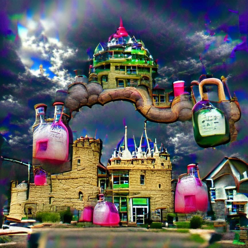 Surreal Image Inspired by Longmont Potion Castle