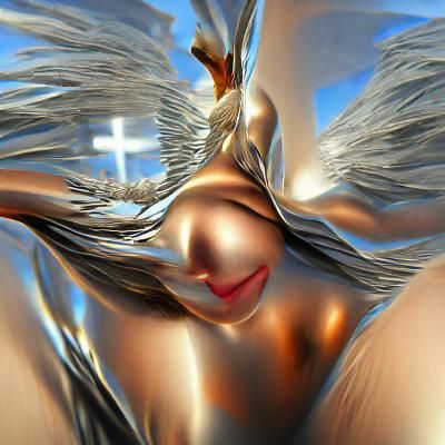 Detailed Angel Wings Illustration