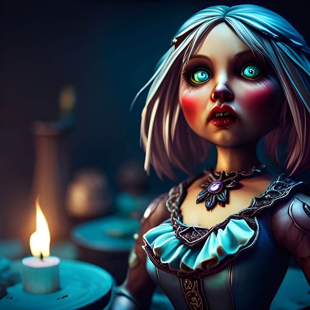 Terrifying Doll Concept Art in 8K Resolution