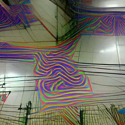 Psychedelic Abstract Lines in Vivid Colors