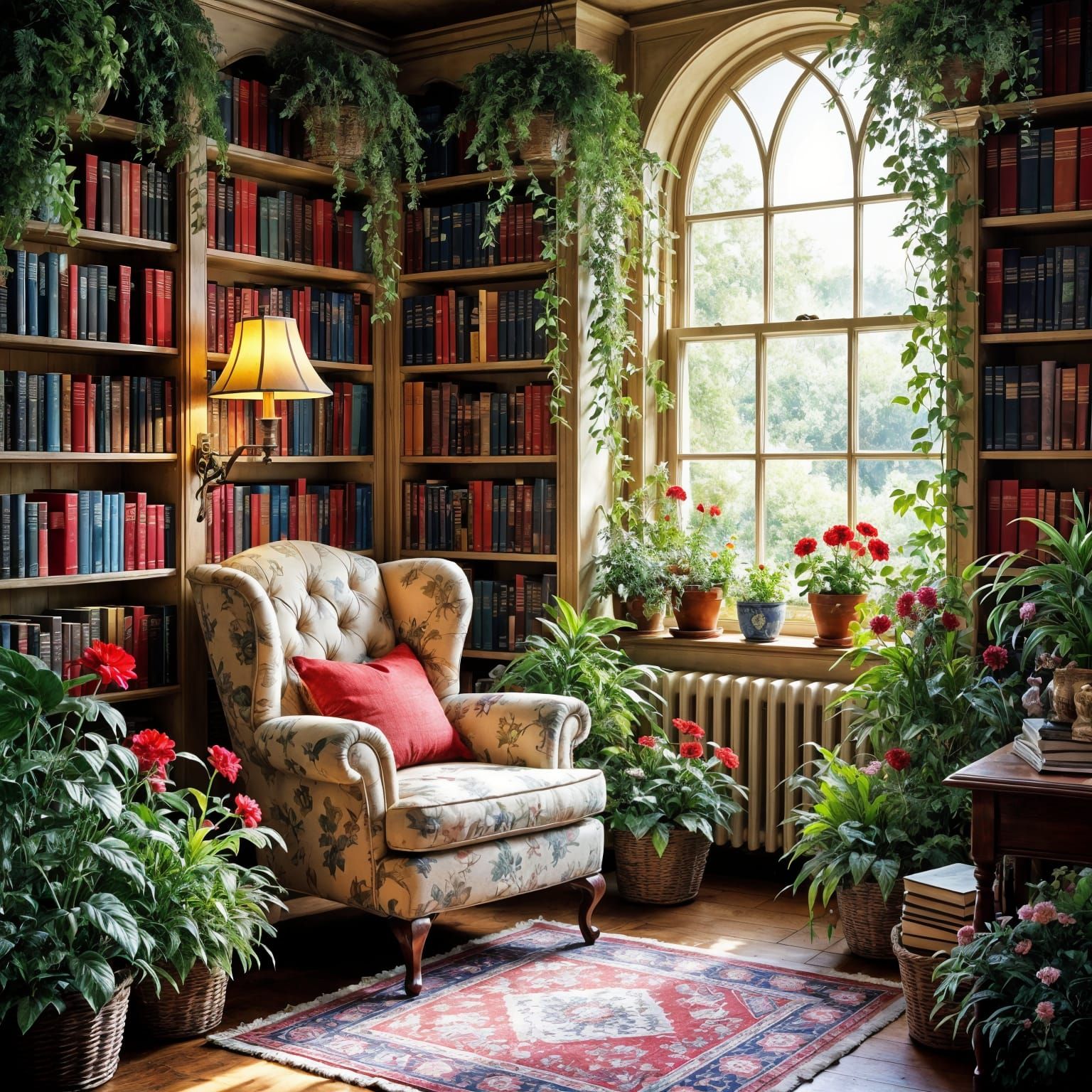 Idyllic Library in Brambly Hedge Style