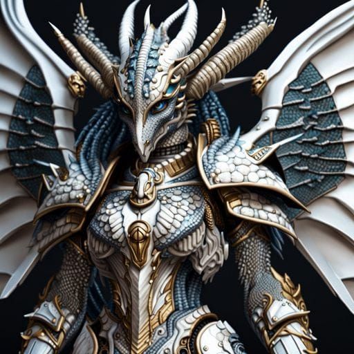 Dragoness in Power Armor: Digital Rendering