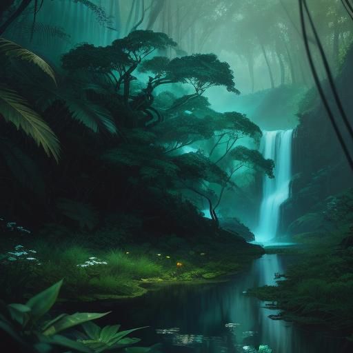 Brazilian Man in Forest: Fantasy Concept Art