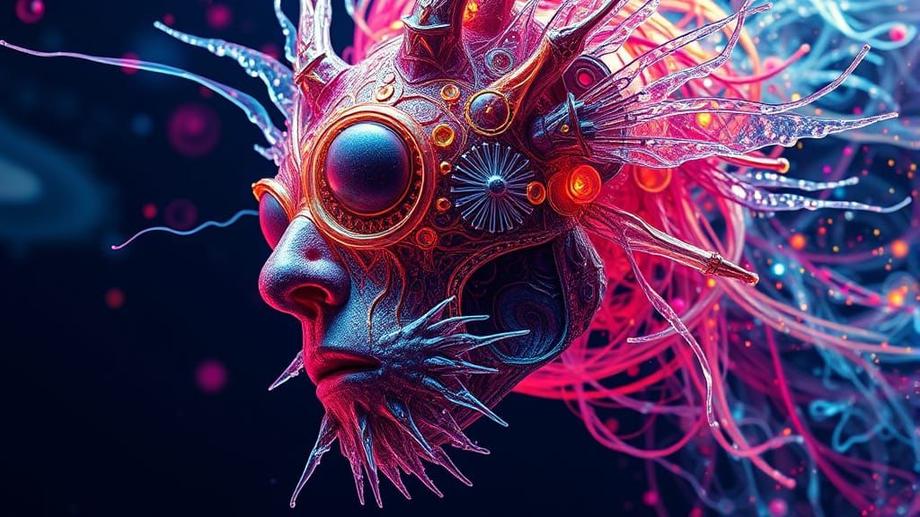 Vaporwave Cyberpunk Portrait