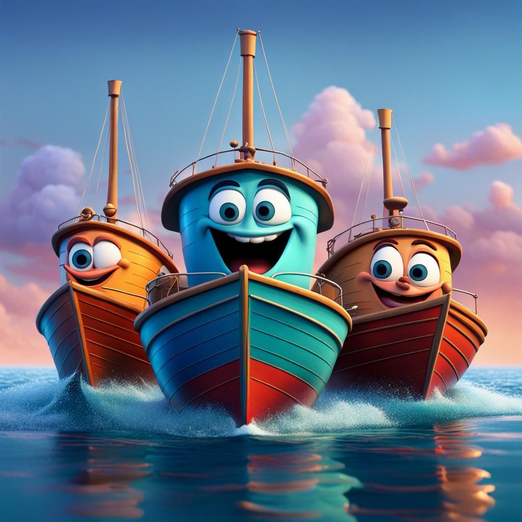 Boats Having Fun: A Disney-Pixar Concept
