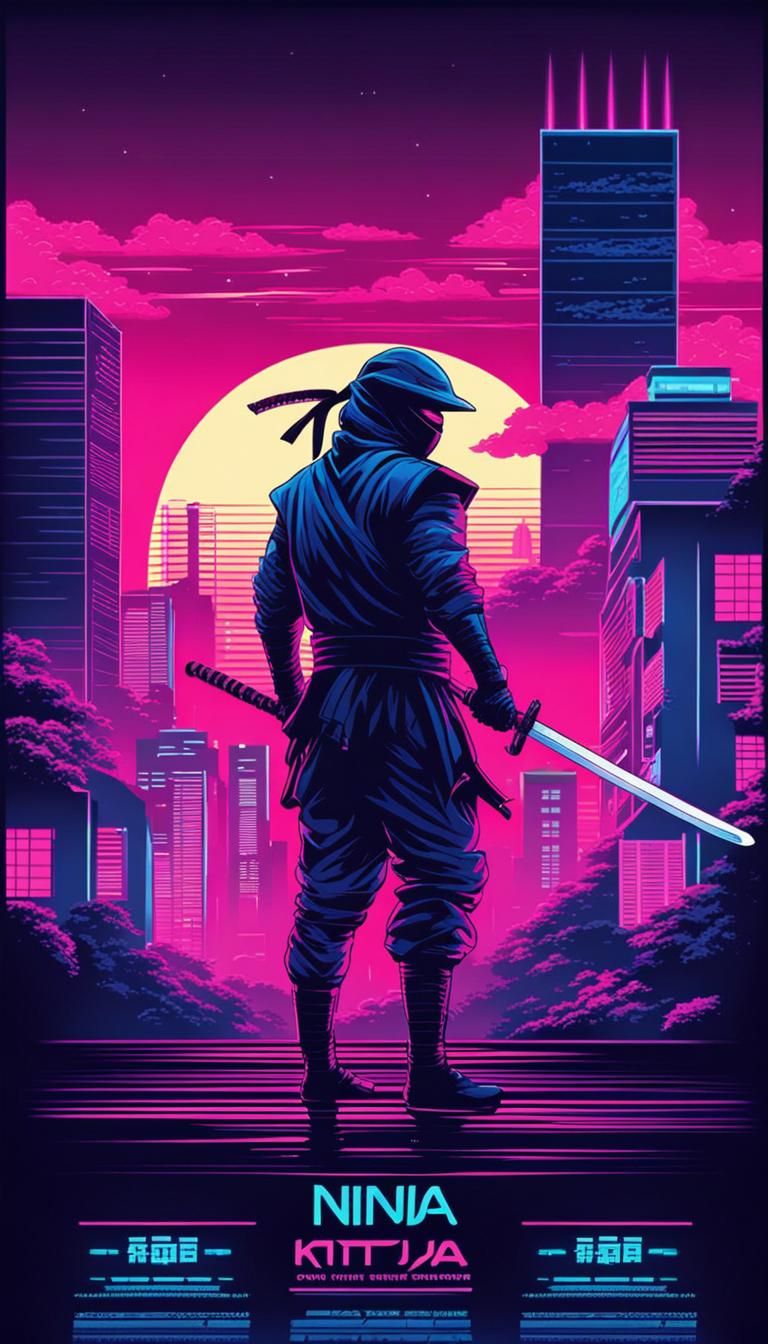 The Ninja (A japanese 80's retro action movie)