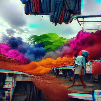 Abstract Display of Vibrant Colors