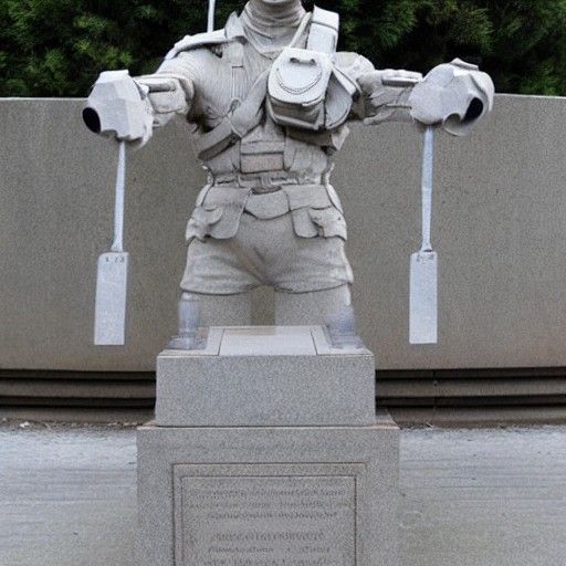 Sentient Civil War Memorial Statue