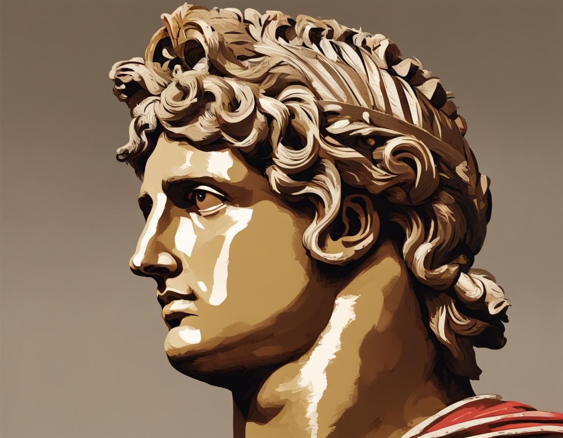 Colorful Portrait of Alexander the Great