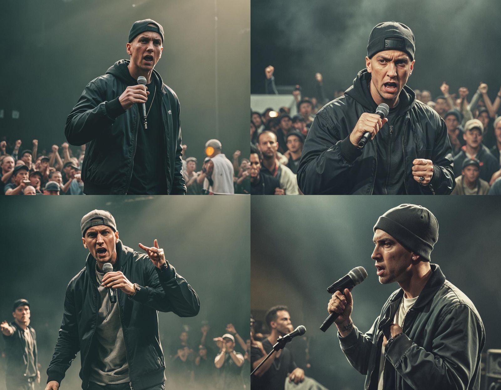 Eminem in Angry Cinematic Film Still