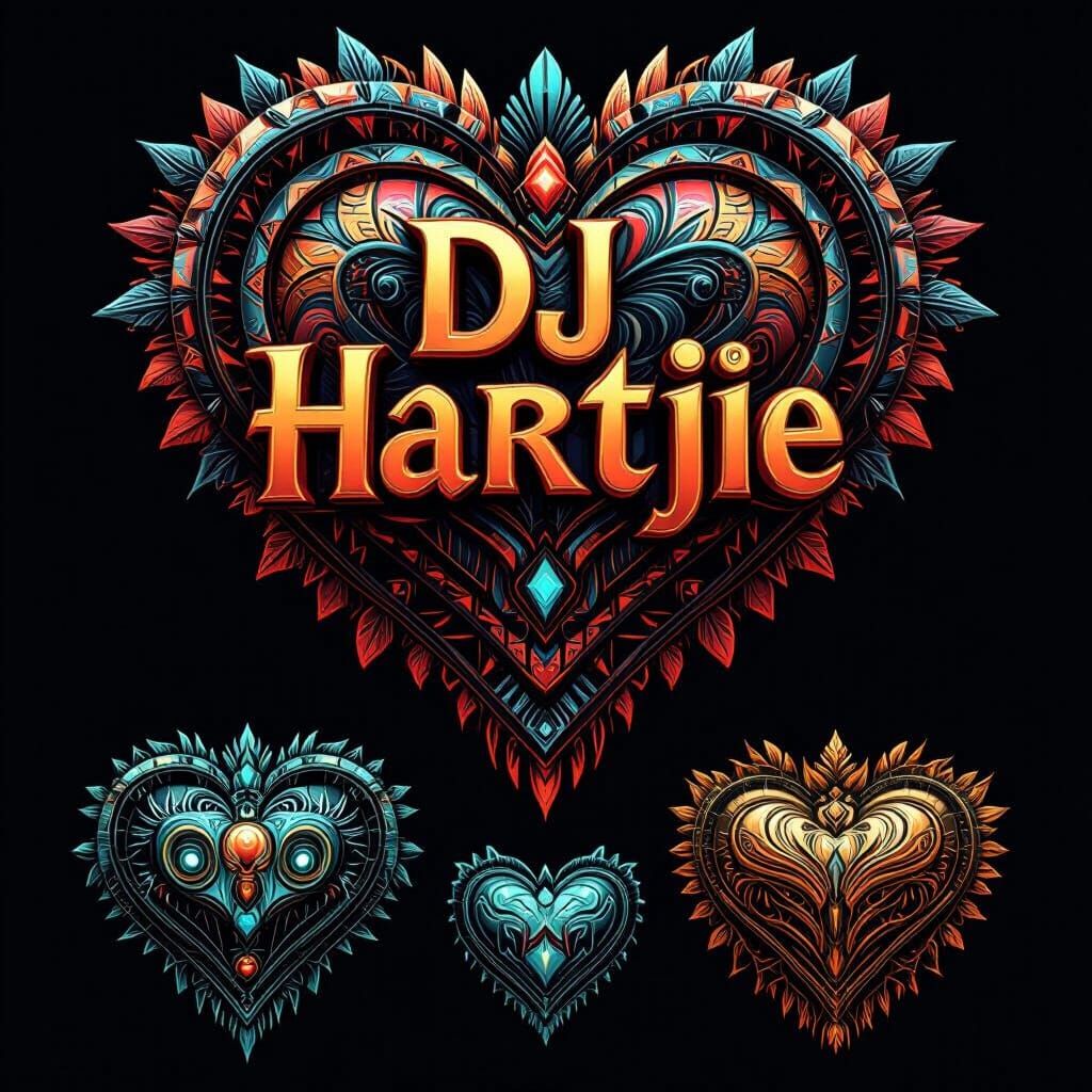 Tribal Heart with "dj hartjie" 3D Designs
