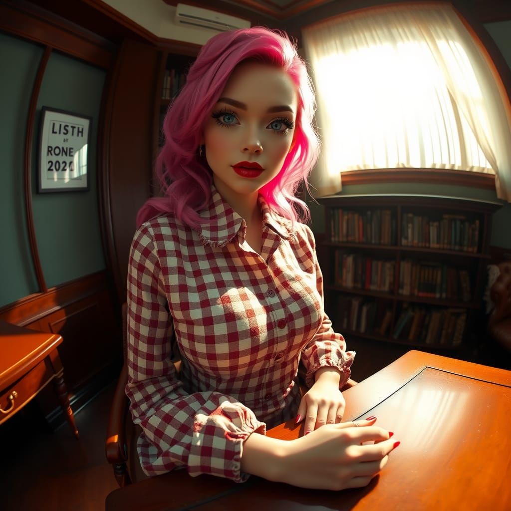 Lilith the Librarian in Dreamlike Digital Art