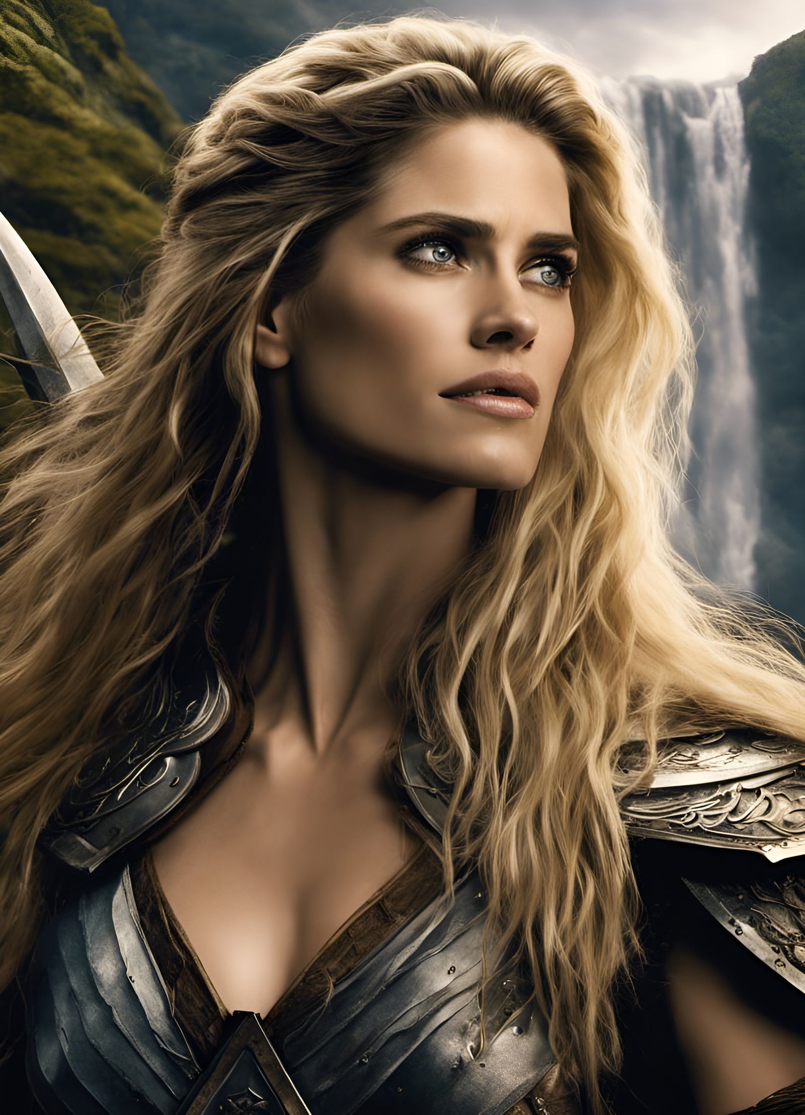 Amanda Peet as a Fierce Pict Warrior