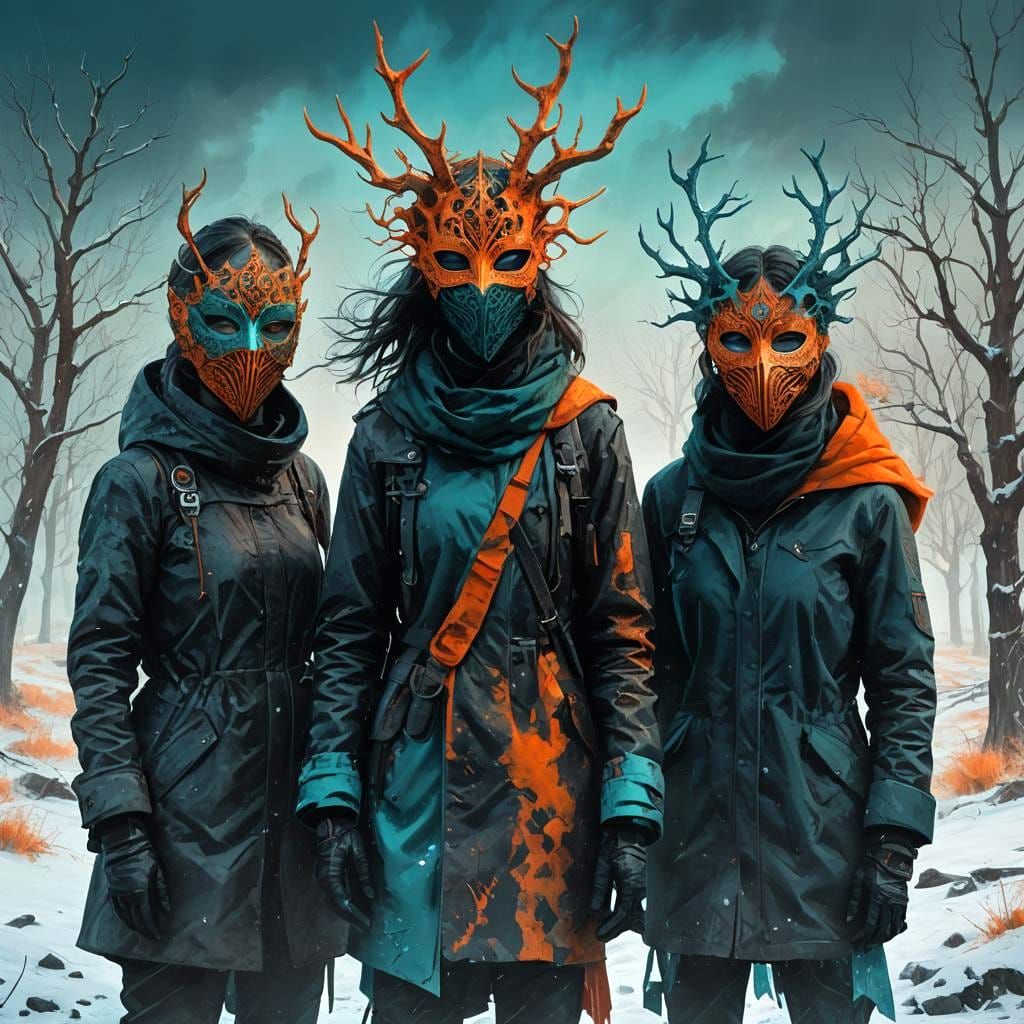 Their faces, impassive masks, revealed the loneliness of each one. Empty eyes, lost in dark thoughts, crossed his withou...