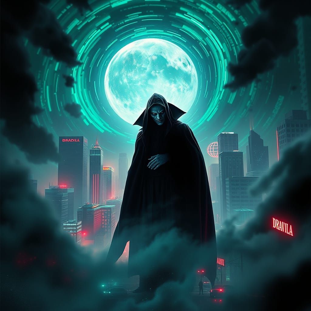 Ethereal Vampire Emerges from Dark Dystopian Los Angeles