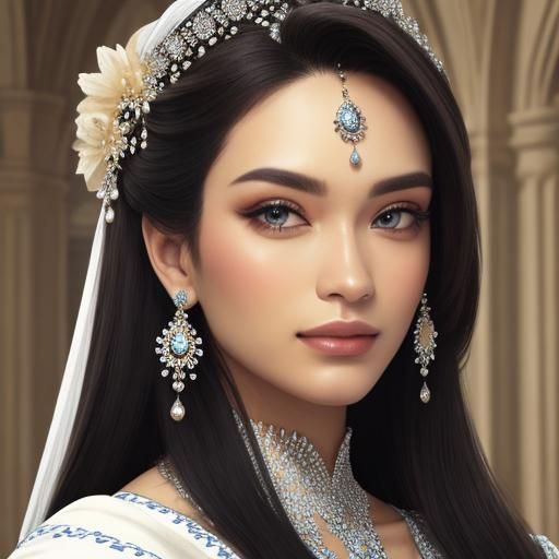 Majestic Beauty: A Detailed Close-Up Portrait