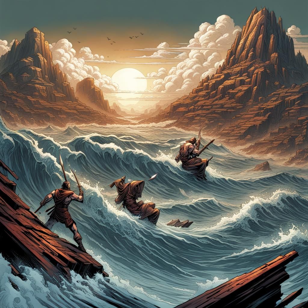 Sparta in Comic Book Art Style