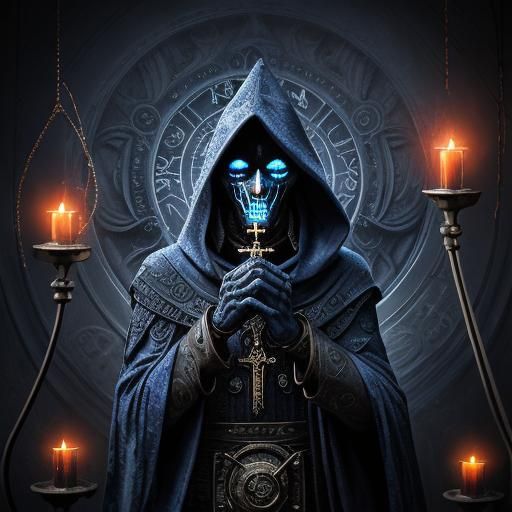 Steampunk Cult Ritual in Surrealist Style