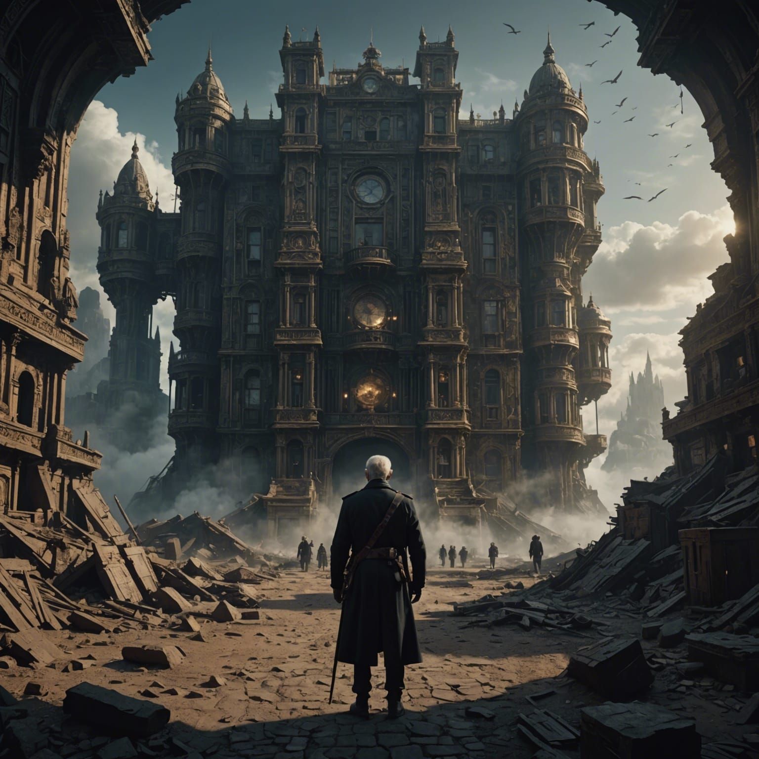 Epic Cinematic Painting of "The Emeritus Men"