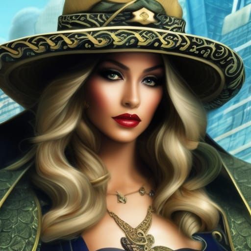 Detailed Snake Fantasy Art with Watercolor and Glitter