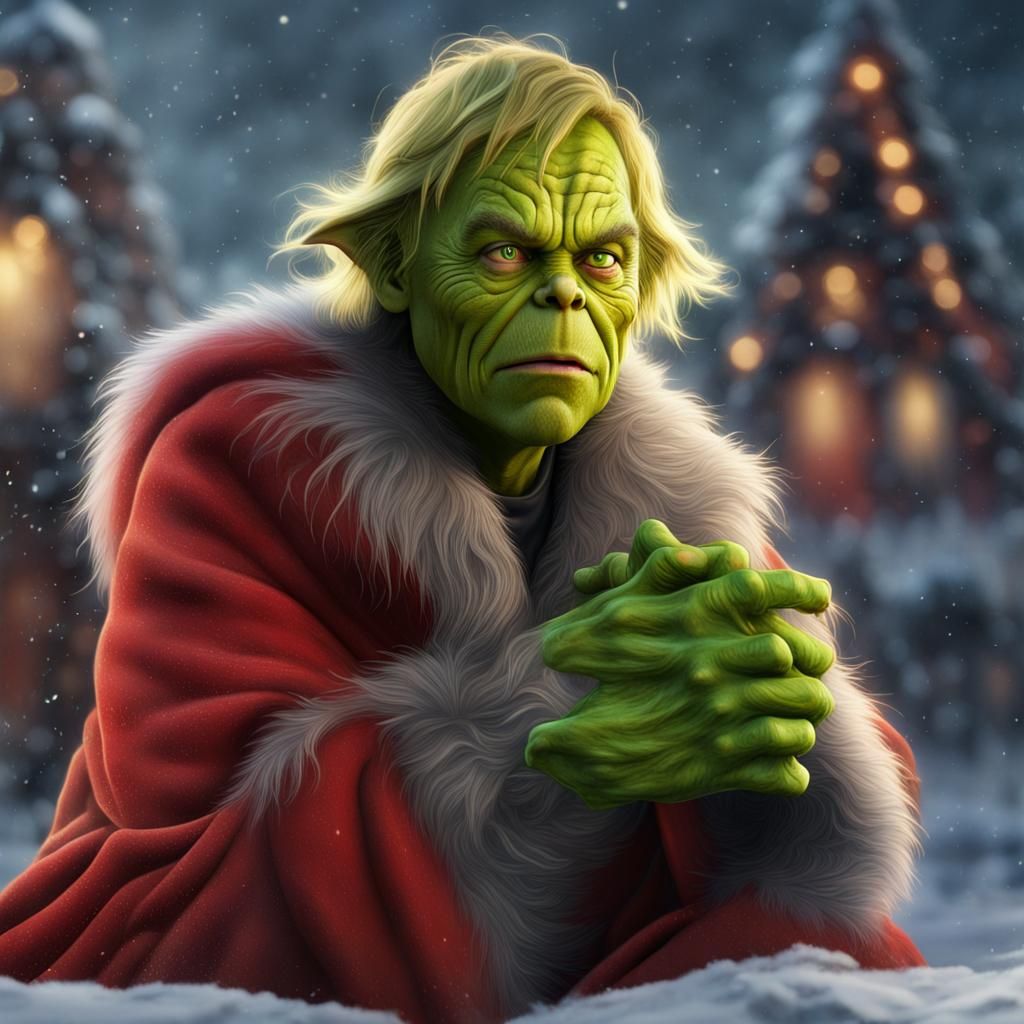 Luke Skywalker as The Grinch: Detailed Matte Painting