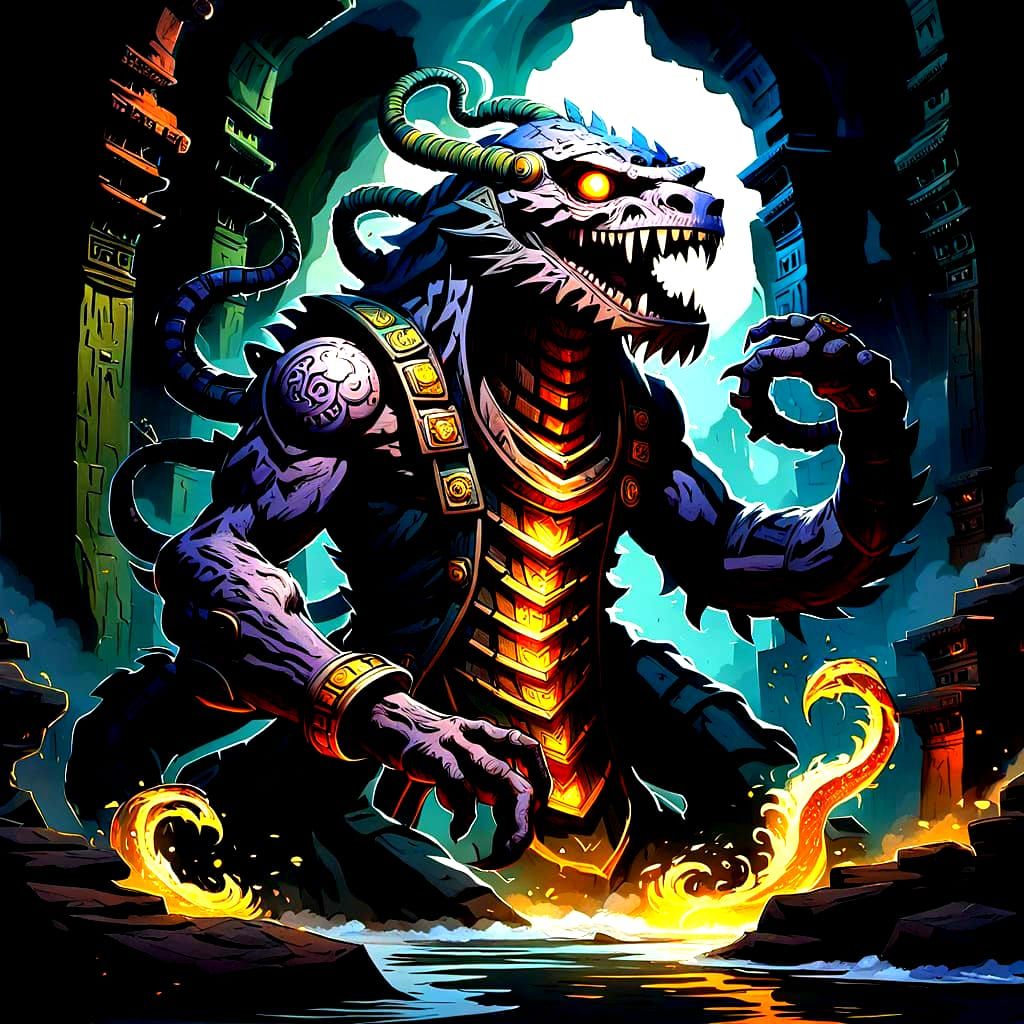 Mythical Creatures Emerge From Ancient Ruins