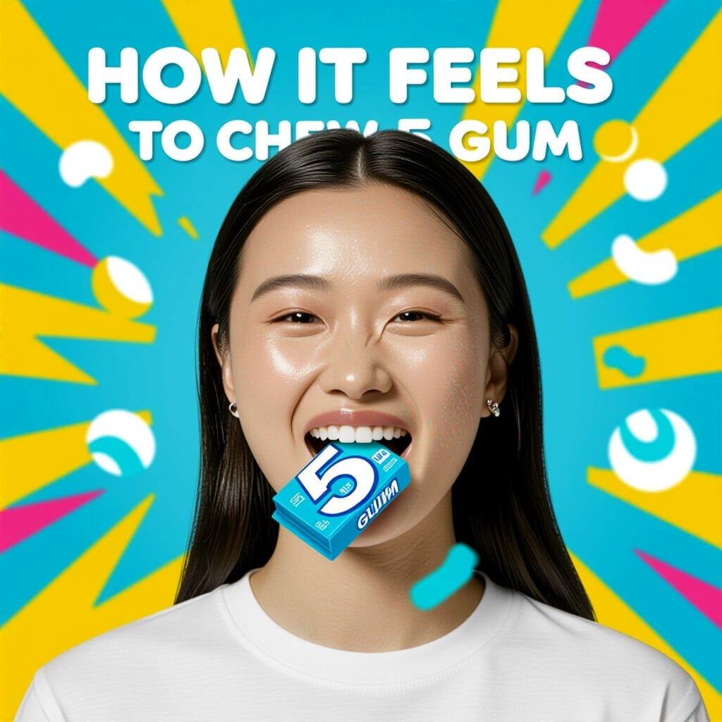 The Intense Sensation Of Chewing 5 Gum