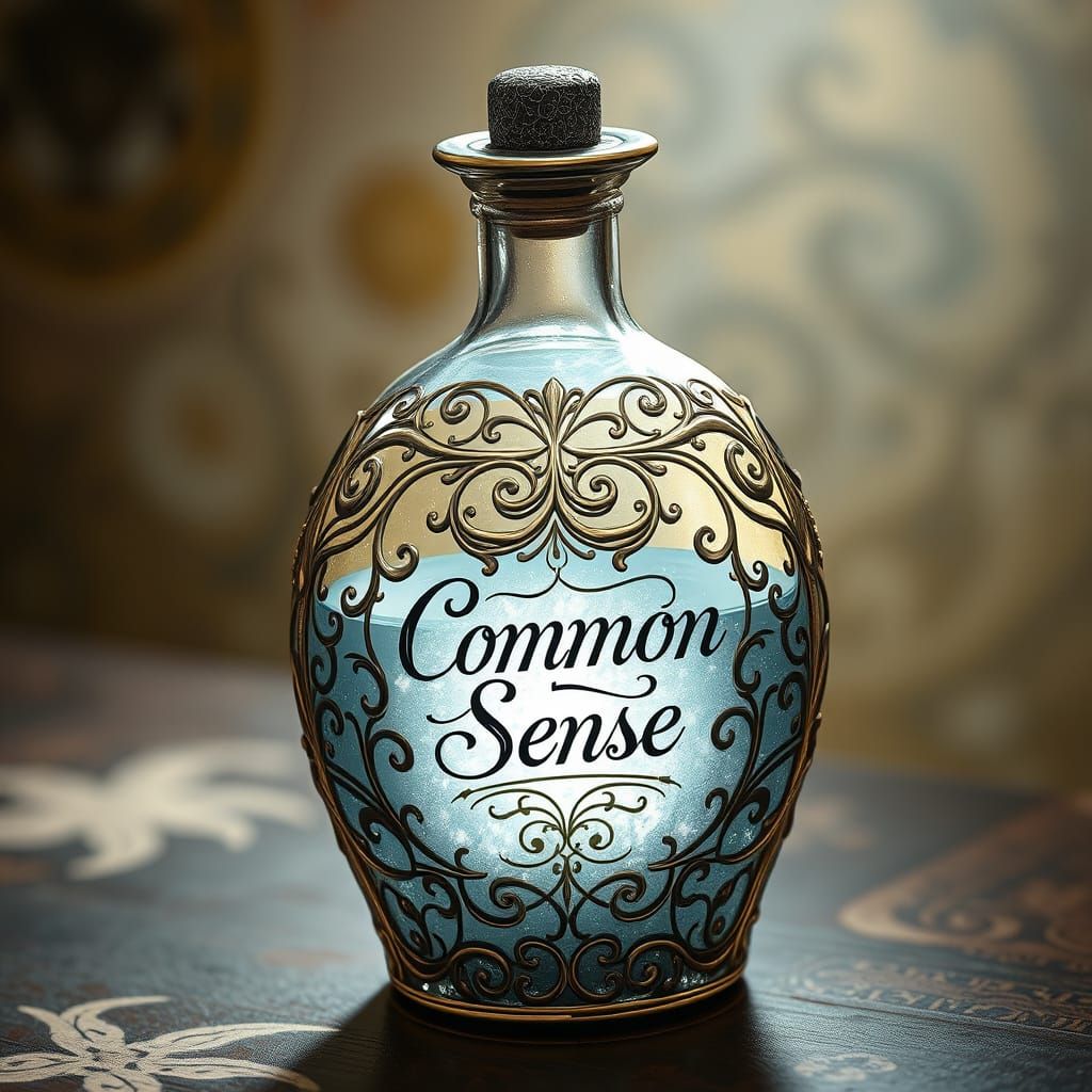 Elegant Potion Bottle in Whimsical Style