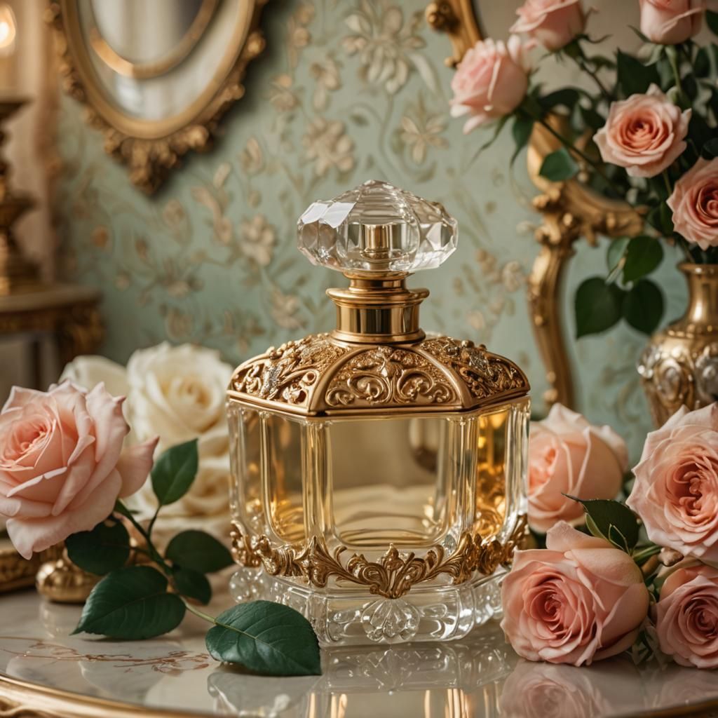 Victorian Perfume Bottle Still Life Photography