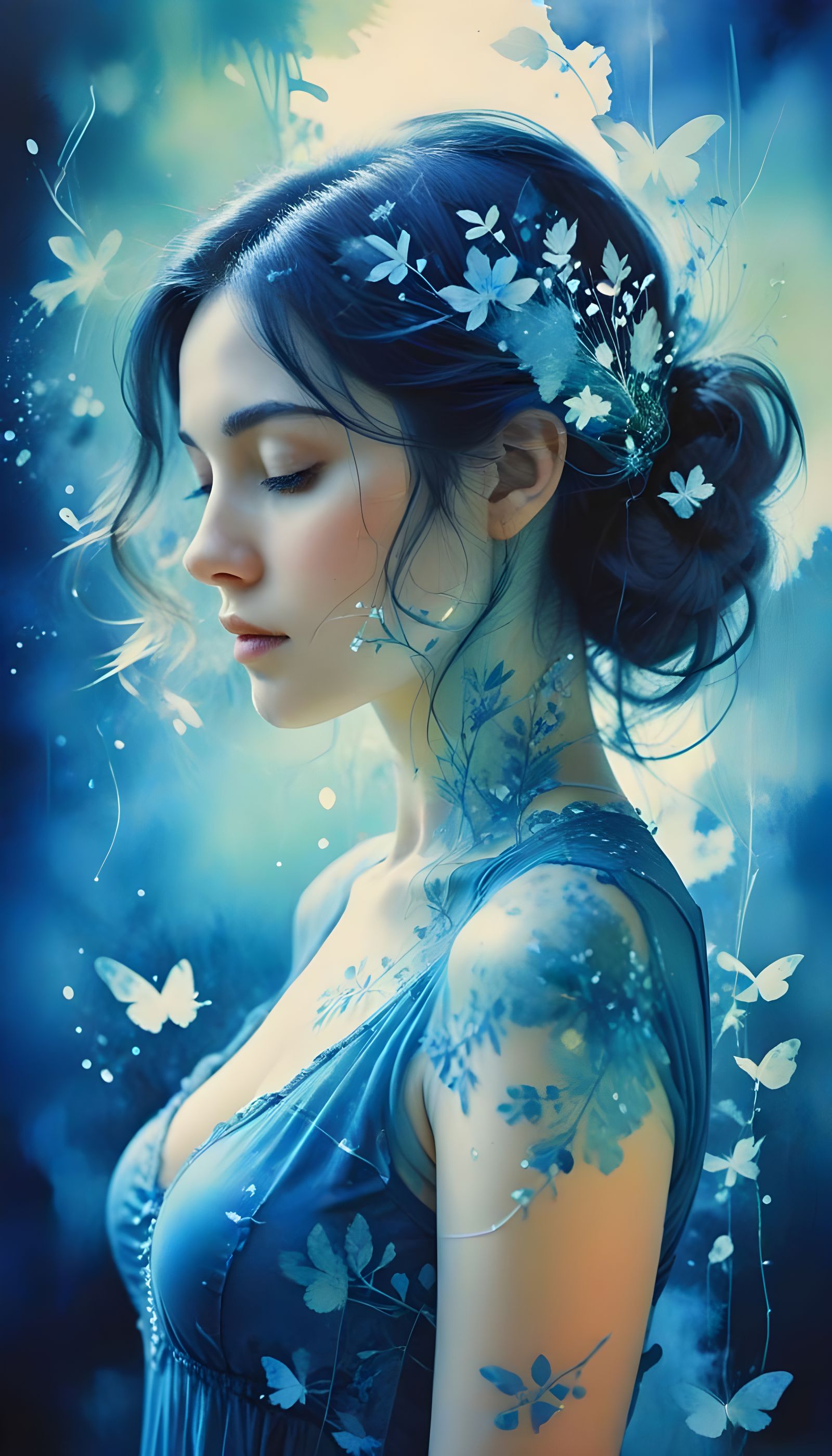 Ephemeral Dreams in a Surreal Watercolor World