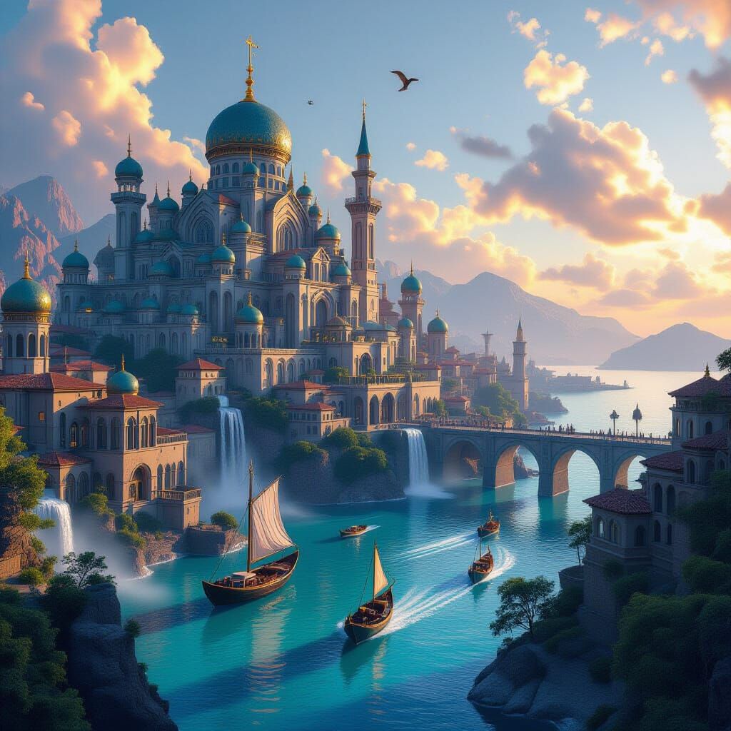 Detailed Matte Painting of Omer Levi in Deep Color