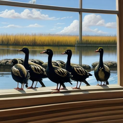 AI Interpretation of a Waterfowl Museum