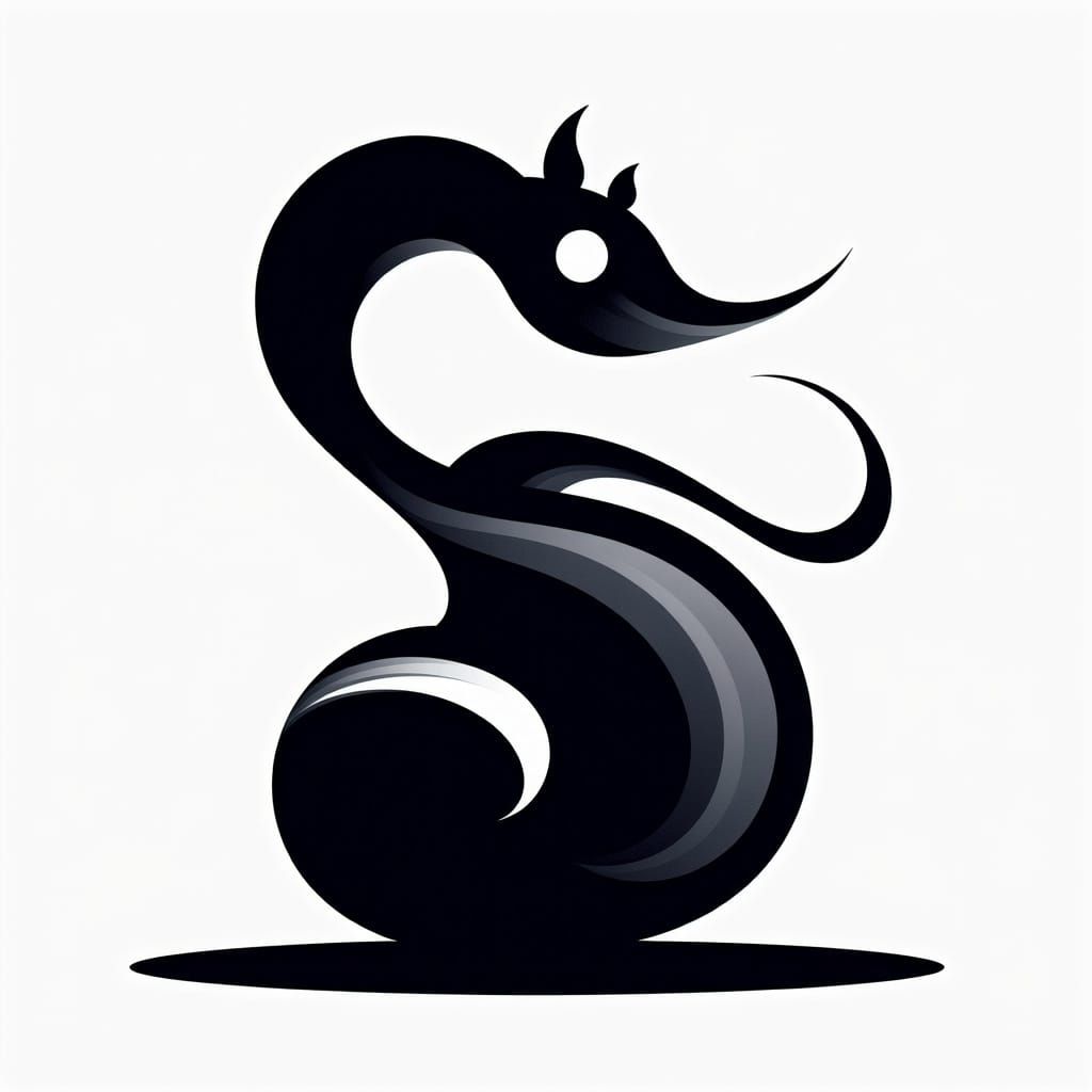 Sleek Minimal Silhouette Art in Smooth Style