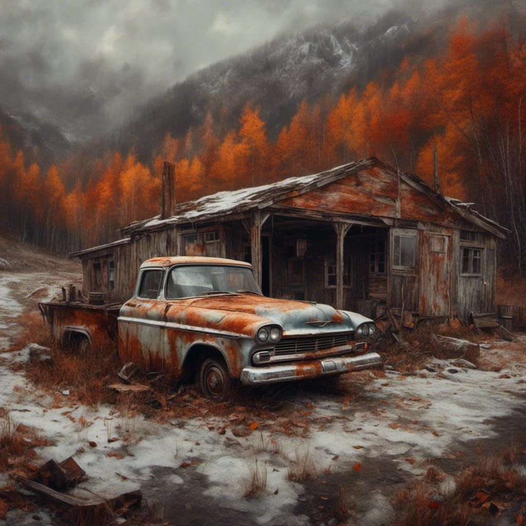 Macabre 50's Diner at Mountain Gas Station